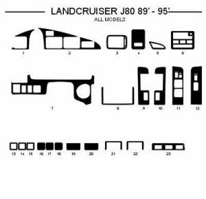 landcruiser j80 1989-1995 interieur