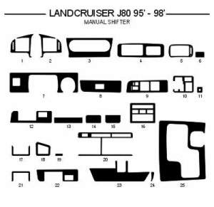 landcruiser j80 1995-1998 interieur