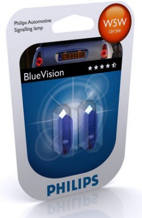 philips blue vision w5w t10